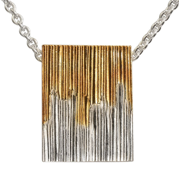 Northern Lights - Sami pendant 18 x 23 mm with silver chain - 45 cm - Taigakoru