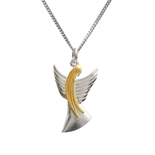 Schutzengel - Samischer Anhänger - mit Silberkette 42 cm