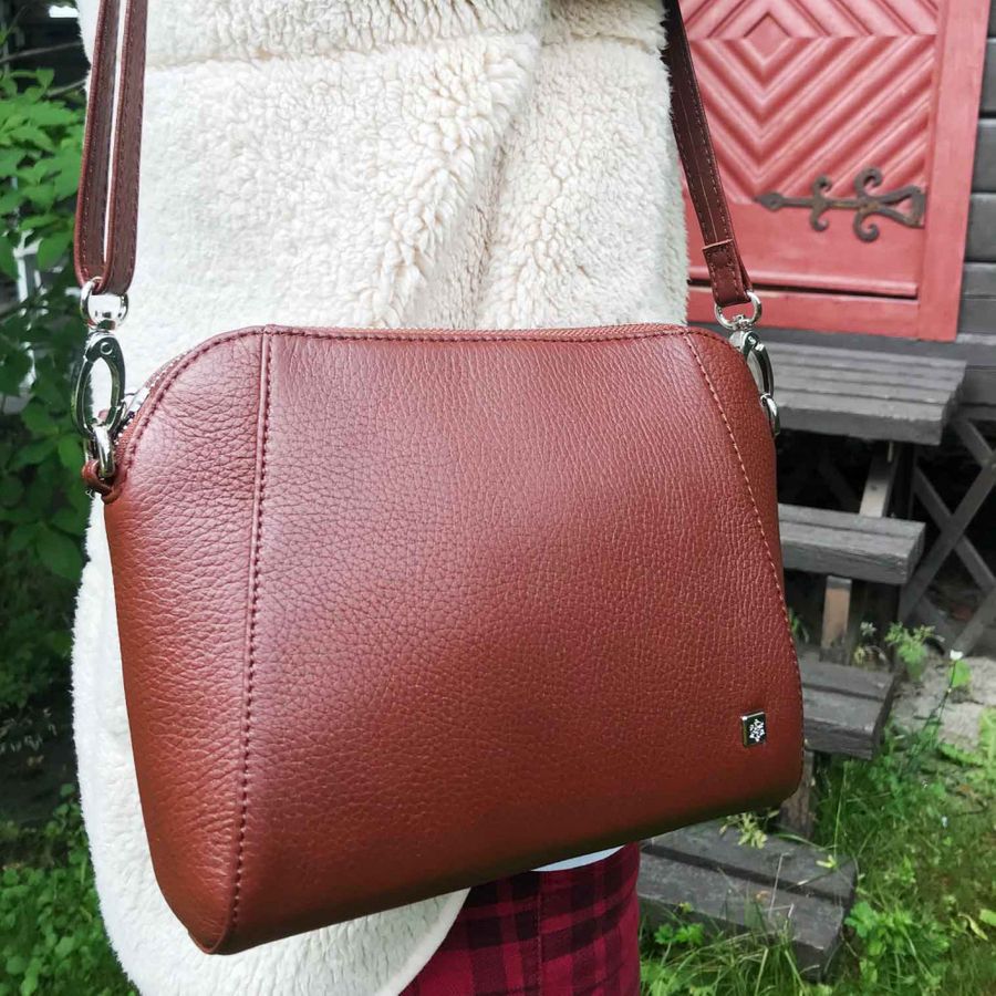 Nora - Elk leather shoulder bag by JOPO