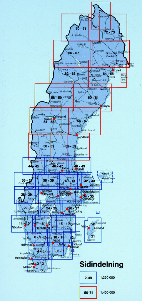 Stor Vägatlas Sverige - Schweden Straßenatlas / Autoatlas