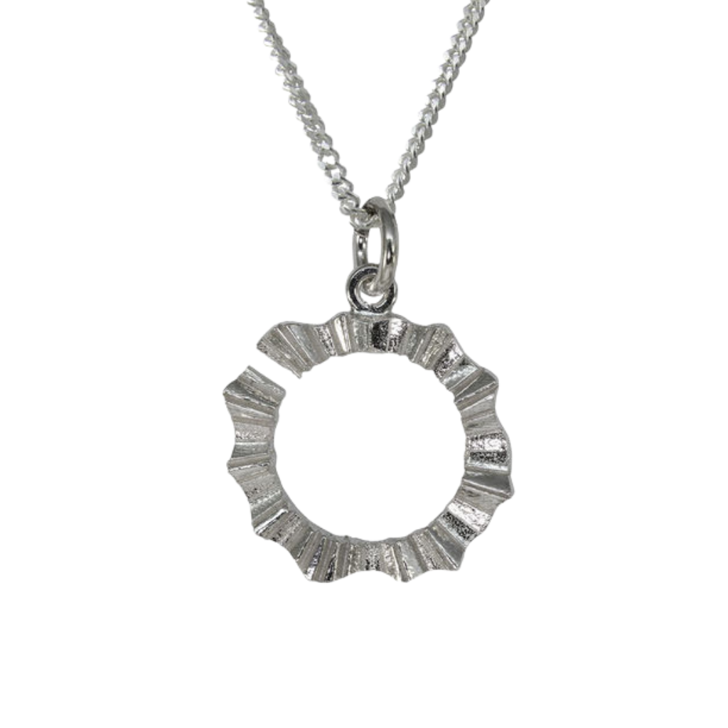 Aurora - Samischer Anhänger - 13 mm - mit Silberkette 42 cm
