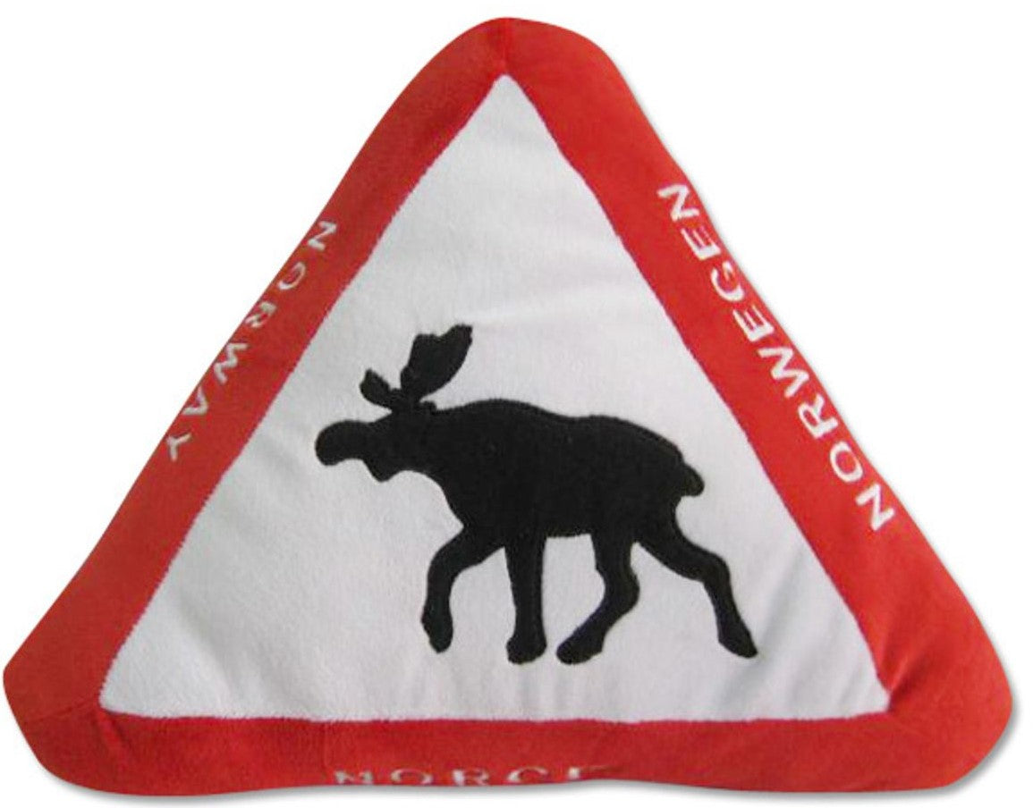 Kissen - Norwegisches Elchwarnschild