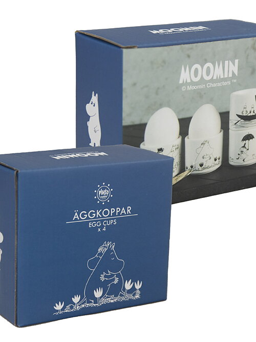 Moomin egg cups - set of 4 - plain