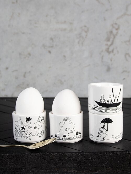 Moomin egg cups - set of 4 - plain