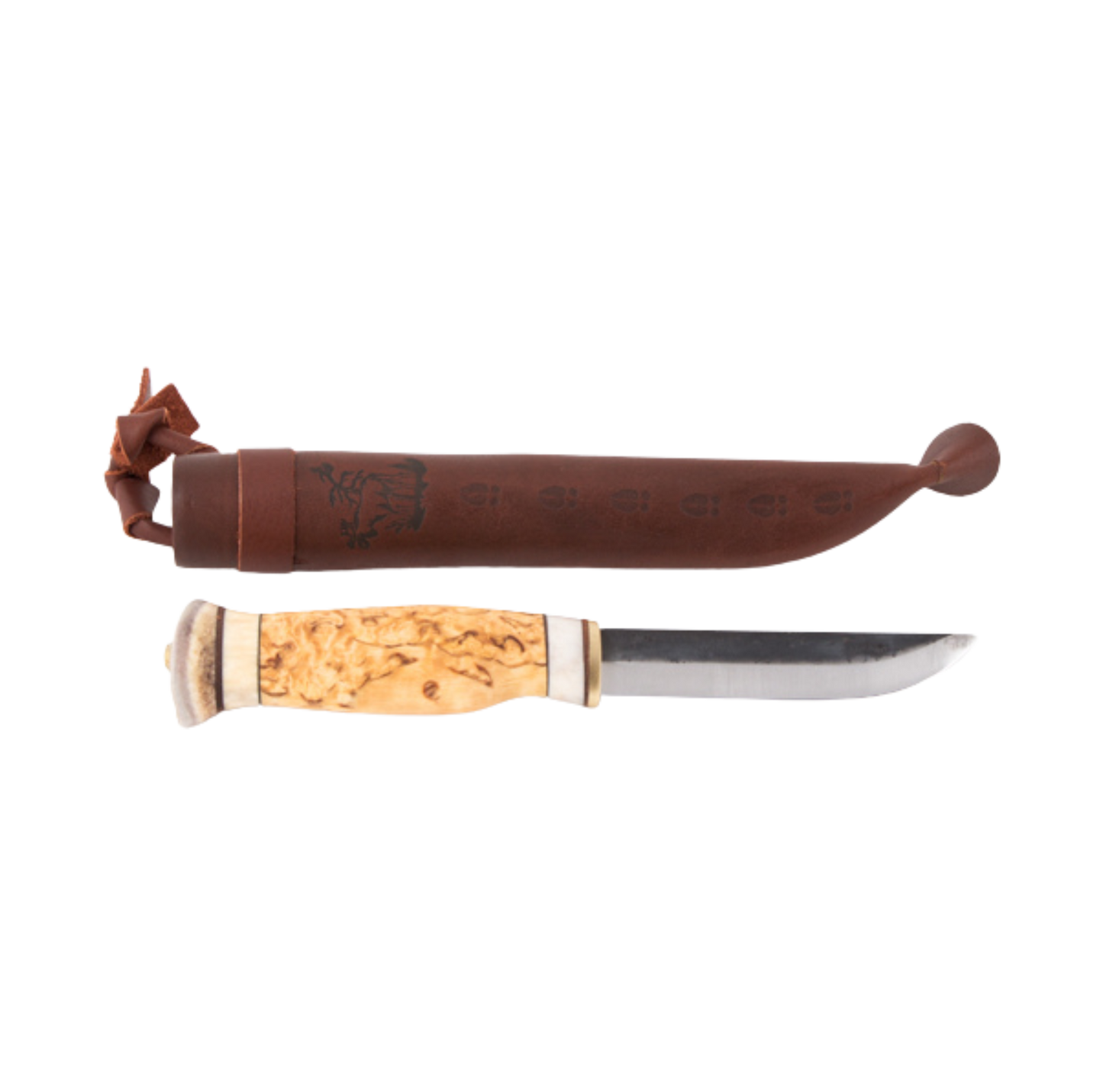 Kero-Polar knife large - 26 cm - blade 10.5 cm - leather sheath