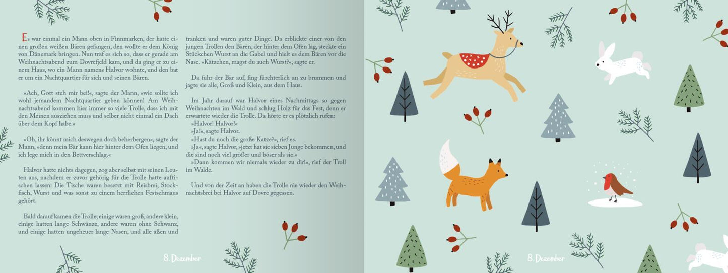 24 Geschichten aus dem hohen Norden - Adventskalender - 16 x 21 cm