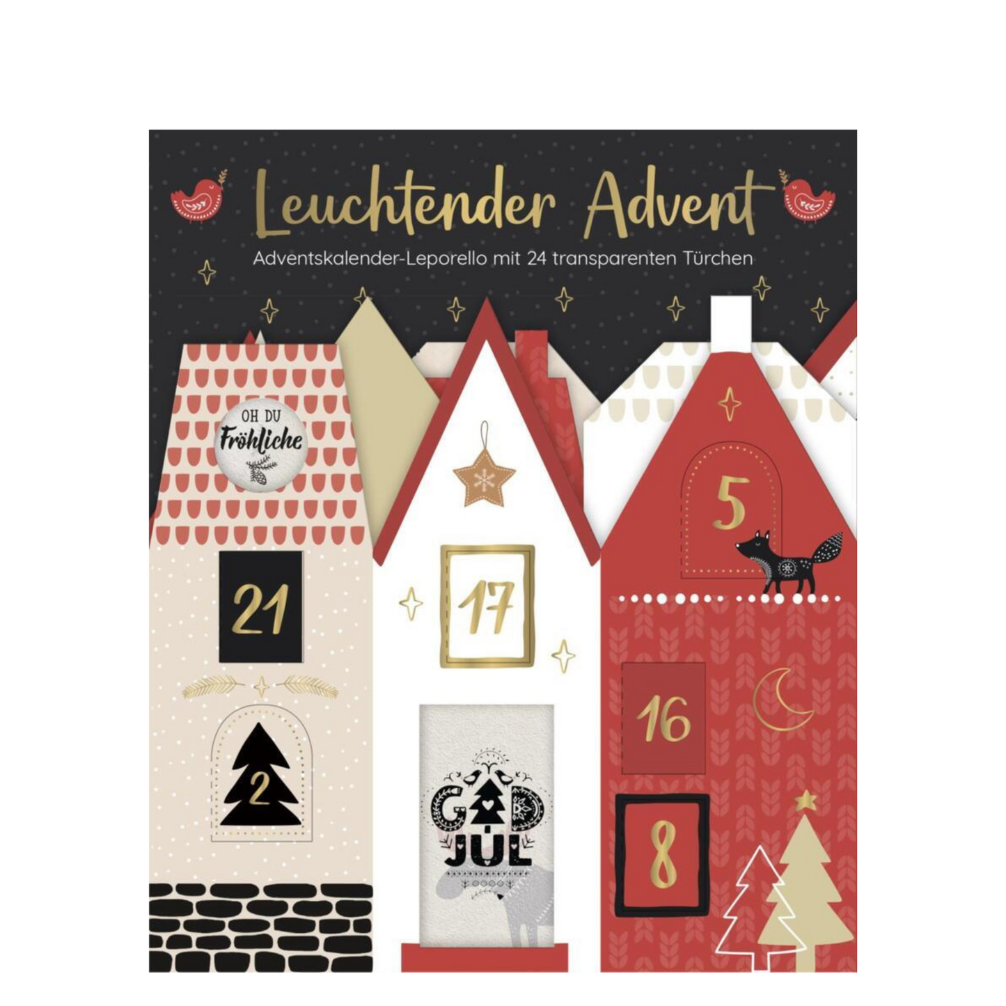 Glowing Advent - Advent calendar leporello