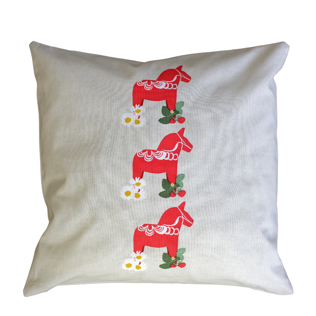 Orsa - Dalapferd Kissenbezug - Beige - 45 x 45 cm
