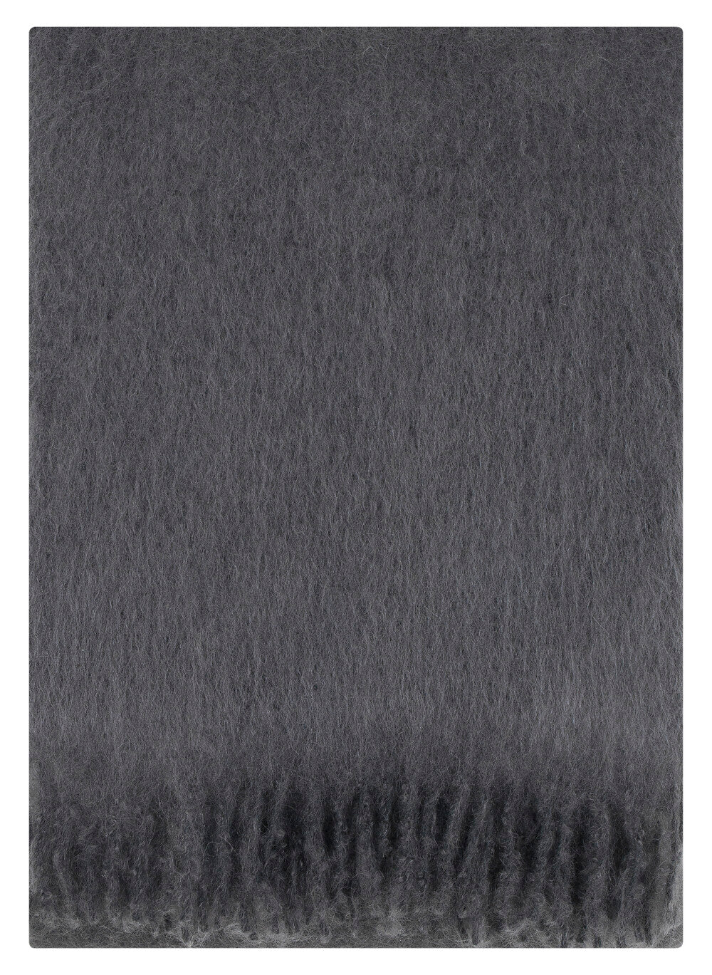 Saaga Mohair-Wolldecke - Smoke - 130 x 170 cm