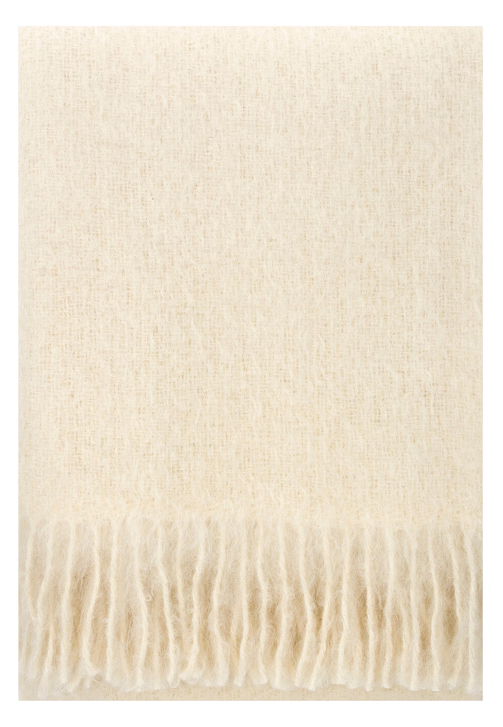 Saaga Mohair-Wolldecke - Weiß - 130 x 170 cm