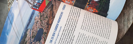Bunte Holzhäuser im Hanseviertel Bryggen in Bergen, Norwegen