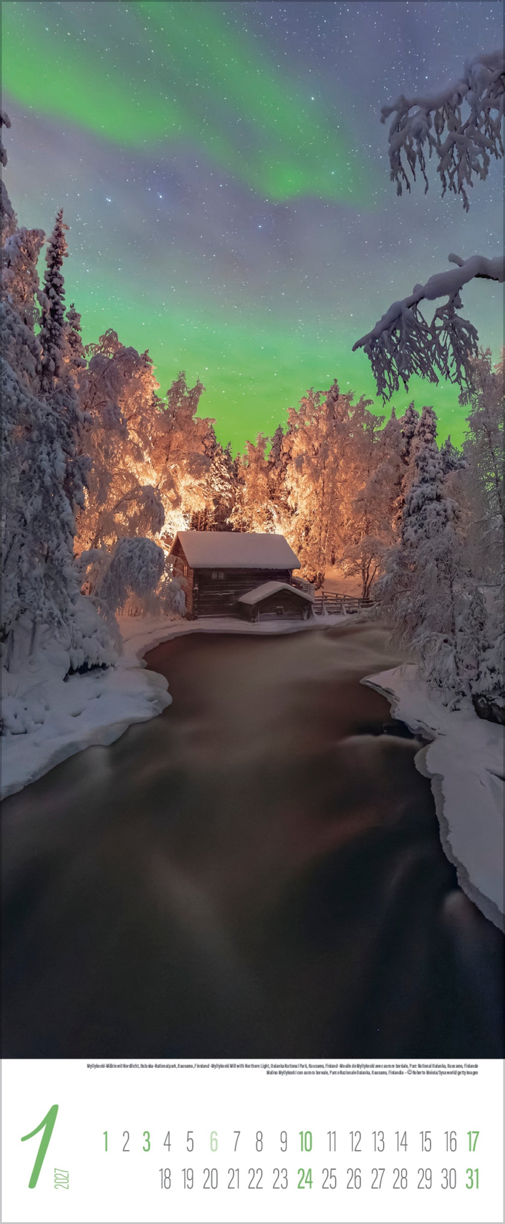 Magische Momente im Norden - Wandkalender 2027 - 29 x 69 cm - Korsch Verlag