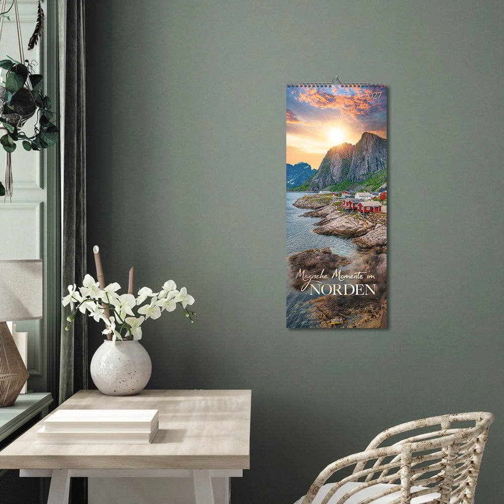 Magische Momente im Norden - Wandkalender 2027 - 29 x 69 cm - Korsch Verlag