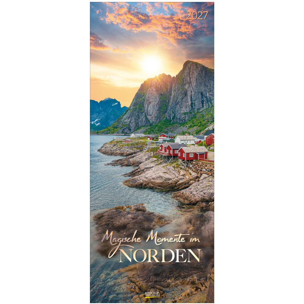 Magische Momente im Norden - Wandkalender 2027 - 29 x 69 cm - Korsch Verlag