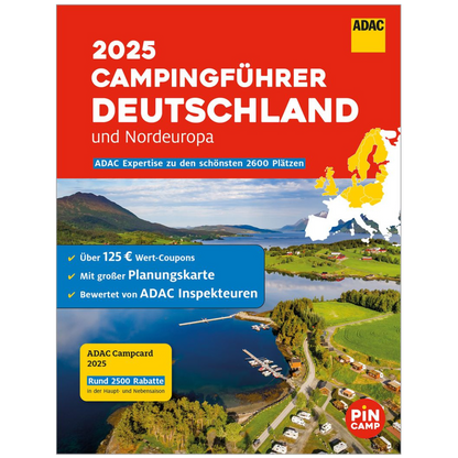 ADAC Campingführer 2025 -  Deutschland - Nordeuropa