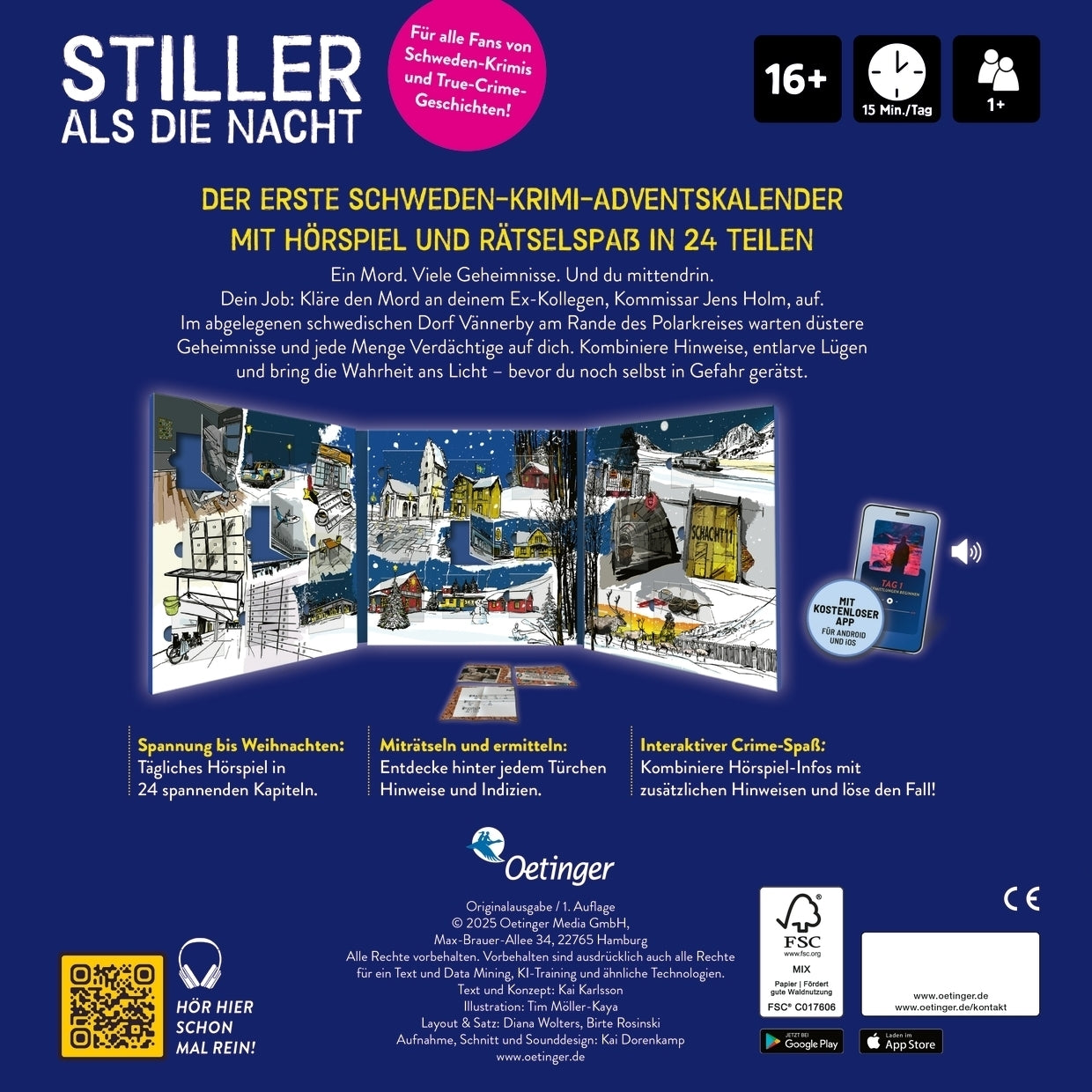 Stiller als die Nacht. Der Schweden-Krimi-Adventskalender