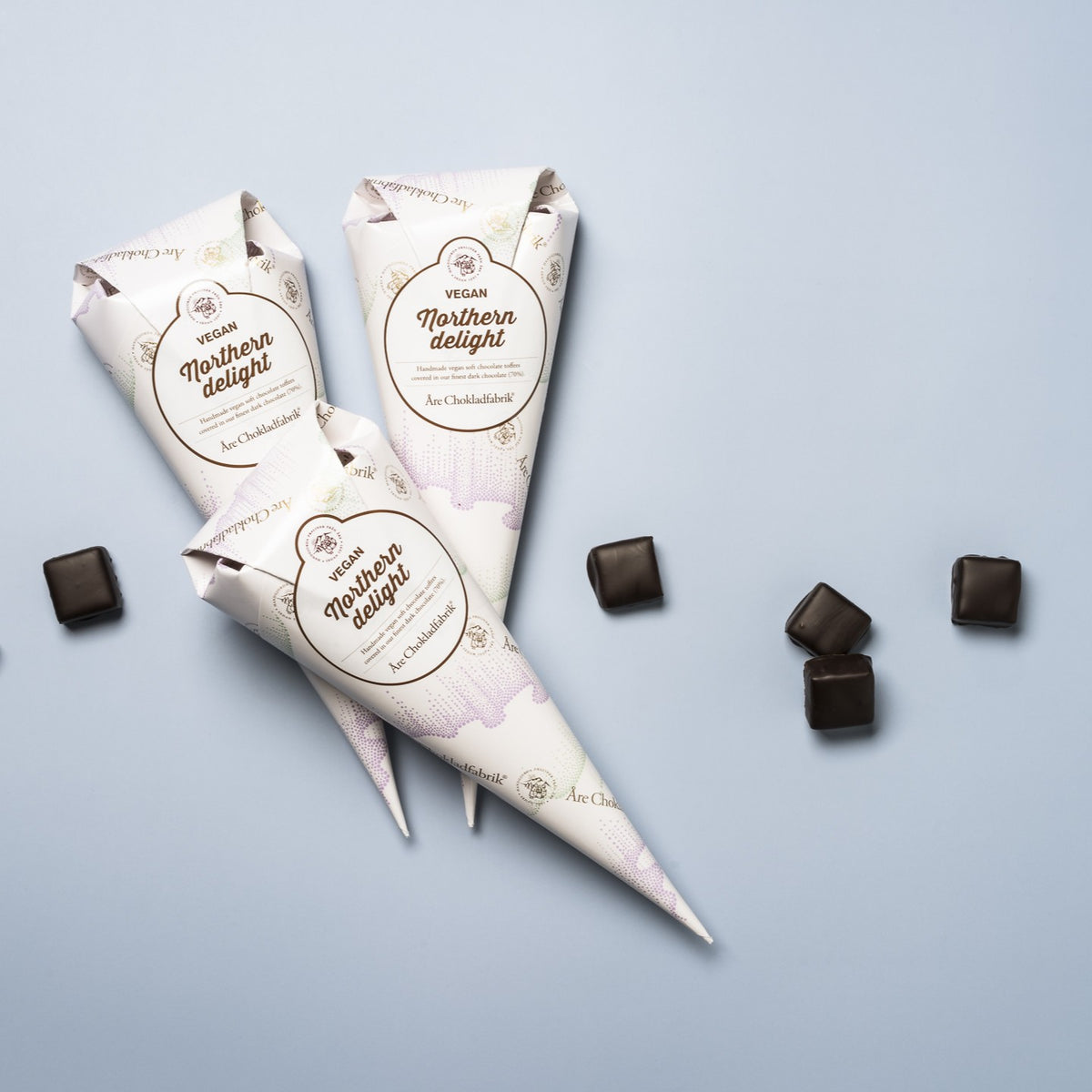 Northern delight - Vegane Schokoladen-Toffee - Pralinen - 80 g