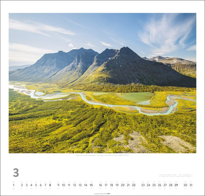 Schweden - Wandkalender 2026 -  Licht und Wasser - 46 x 48 cm - Kunstverlag Weingarten