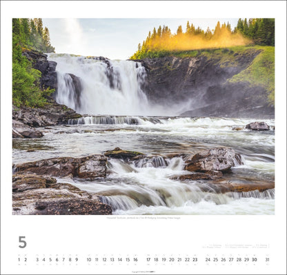 Schweden - Wandkalender 2027 -  Licht und Wasser - 46 x 48 cm - Kunstverlag Weingarten