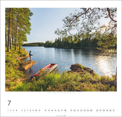Schweden - Wandkalender 2027 -  Licht und Wasser - 46 x 48 cm - Kunstverlag Weingarten
