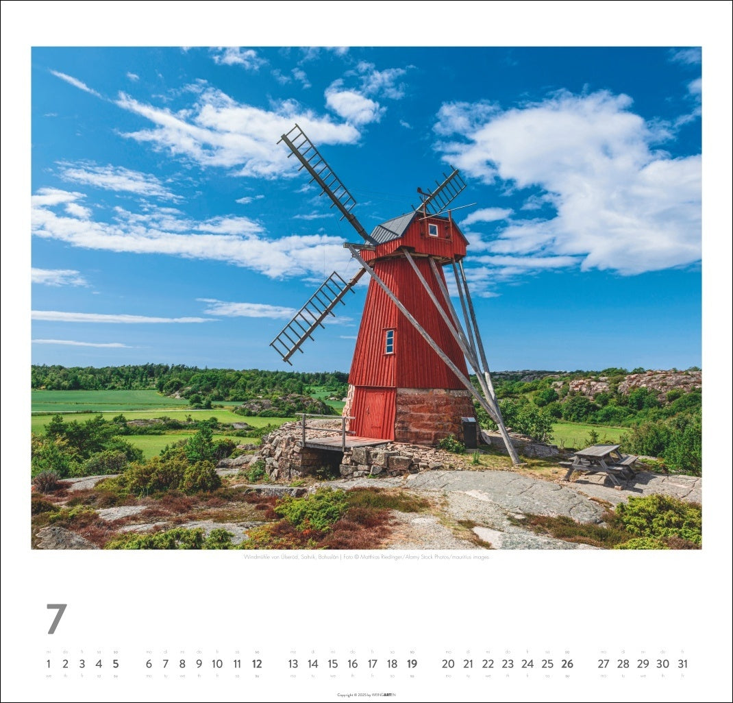 Schweden - Wandkalender 2026 -  Licht und Wasser - 46 x 48 cm - Kunstverlag Weingarten