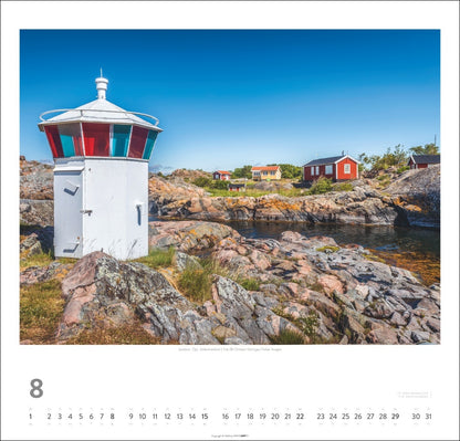 Schweden - Wandkalender 2027 -  Licht und Wasser - 46 x 48 cm - Kunstverlag Weingarten