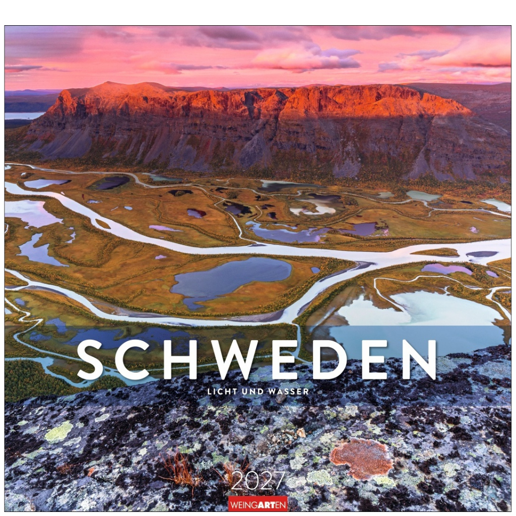 Schweden - Wandkalender 2027 -  Licht und Wasser - 46 x 48 cm - Kunstverlag Weingarten