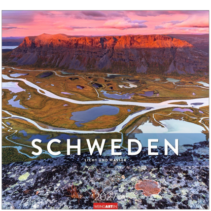 Schweden - Wandkalender 2027 -  Licht und Wasser - 46 x 48 cm - Kunstverlag Weingarten