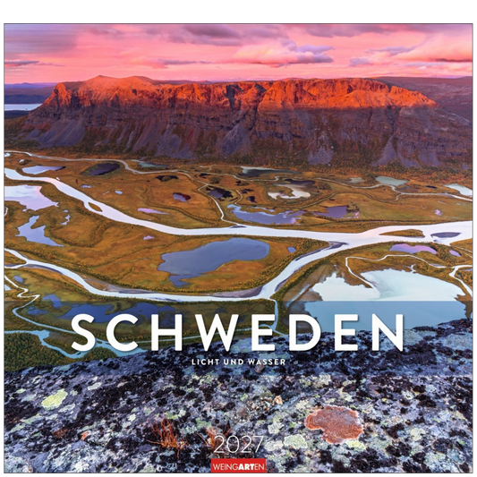 Schweden - Wandkalender 2027 -  Licht und Wasser - 46 x 48 cm - Kunstverlag Weingarten