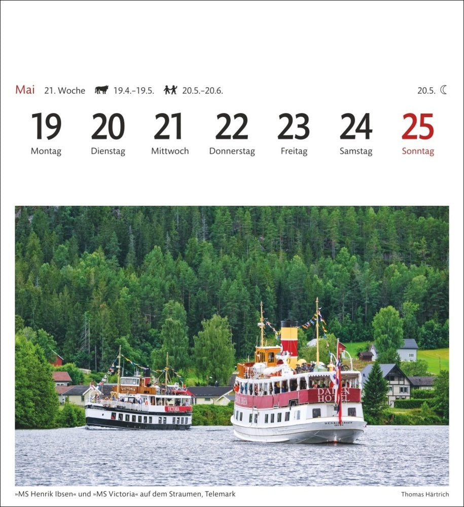 Norwegen - Sehnsuchts-Kalender 2025 - Harenberg