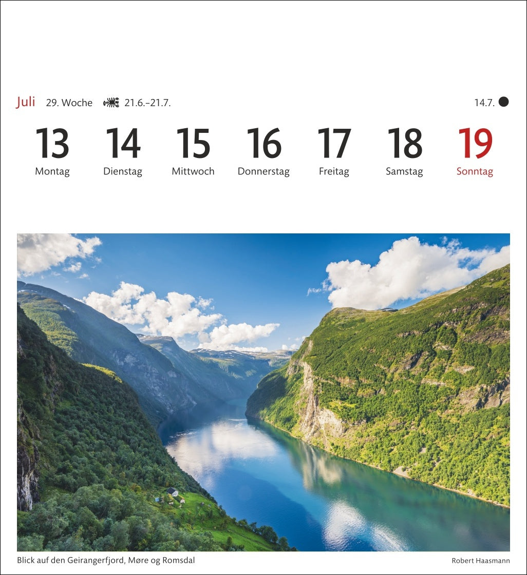 Norwegen - Sehnsuchts-Kalender 2026 - Harenberg