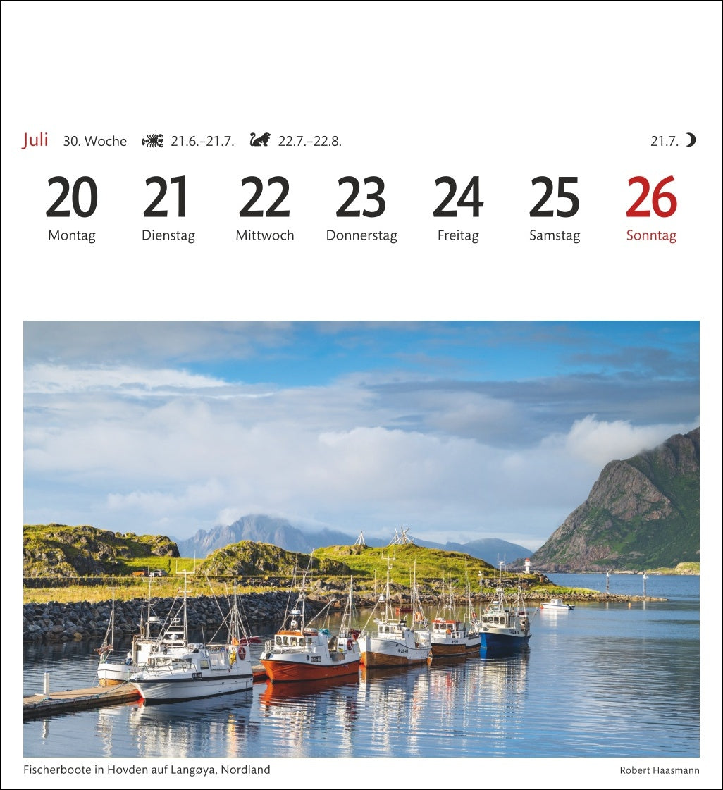 Norwegen - Sehnsuchts-Kalender 2026 - Harenberg