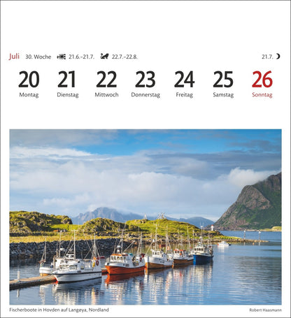 Norwegen - Sehnsuchts-Kalender 2026 - Harenberg