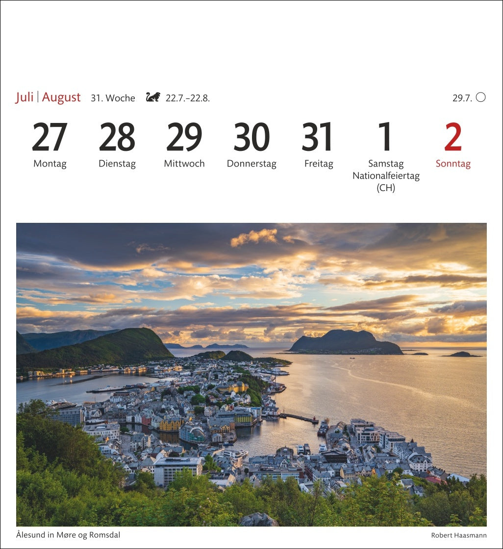 Norwegen - Sehnsuchts-Kalender 2026 - Harenberg