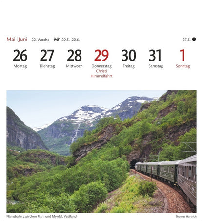 Norwegen - Sehnsuchts-Kalender 2025 - Harenberg