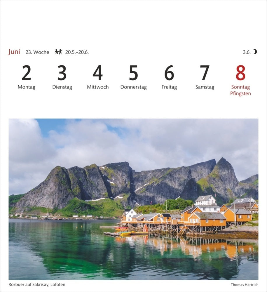 Norwegen - Sehnsuchts-Kalender 2025 - Harenberg