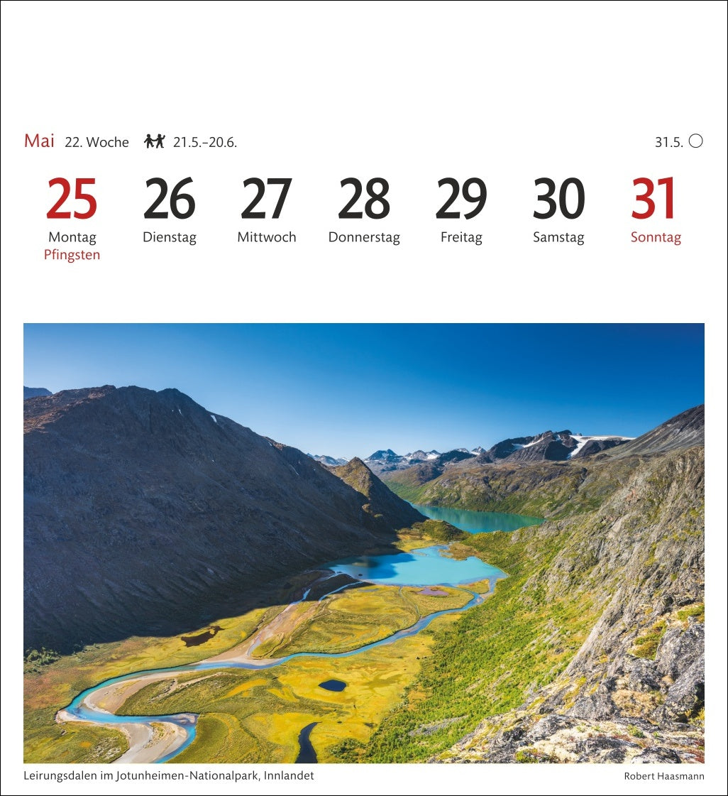 Norwegen - Sehnsuchts-Kalender 2026 - Harenberg