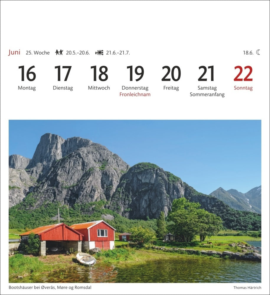 Norwegen - Sehnsuchts-Kalender 2025 - Harenberg