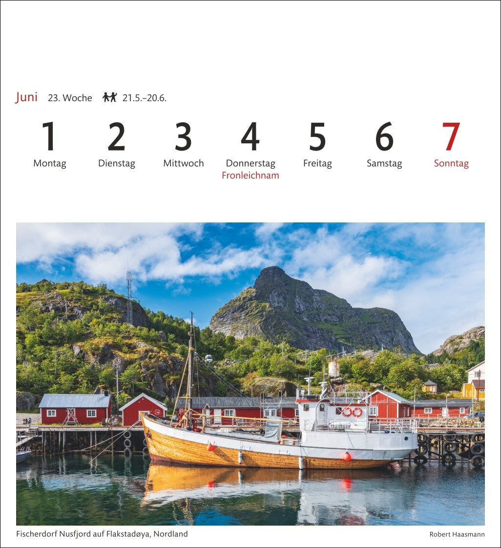 Norwegen - Sehnsuchts-Kalender 2026 - Harenberg