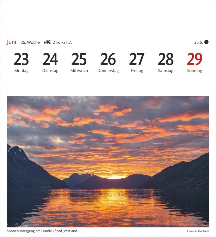 Norwegen - Sehnsuchts-Kalender 2025 - Harenberg