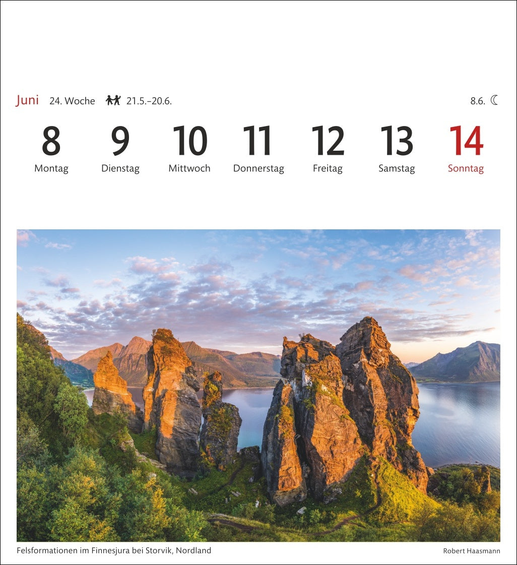 Norwegen - Sehnsuchts-Kalender 2026 - Harenberg