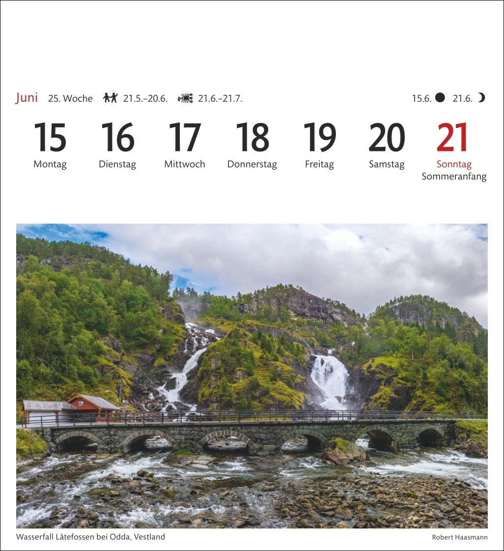 Norwegen - Sehnsuchts-Kalender 2026 - Harenberg