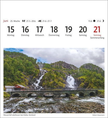 Norwegen - Sehnsuchts-Kalender 2026 - Harenberg