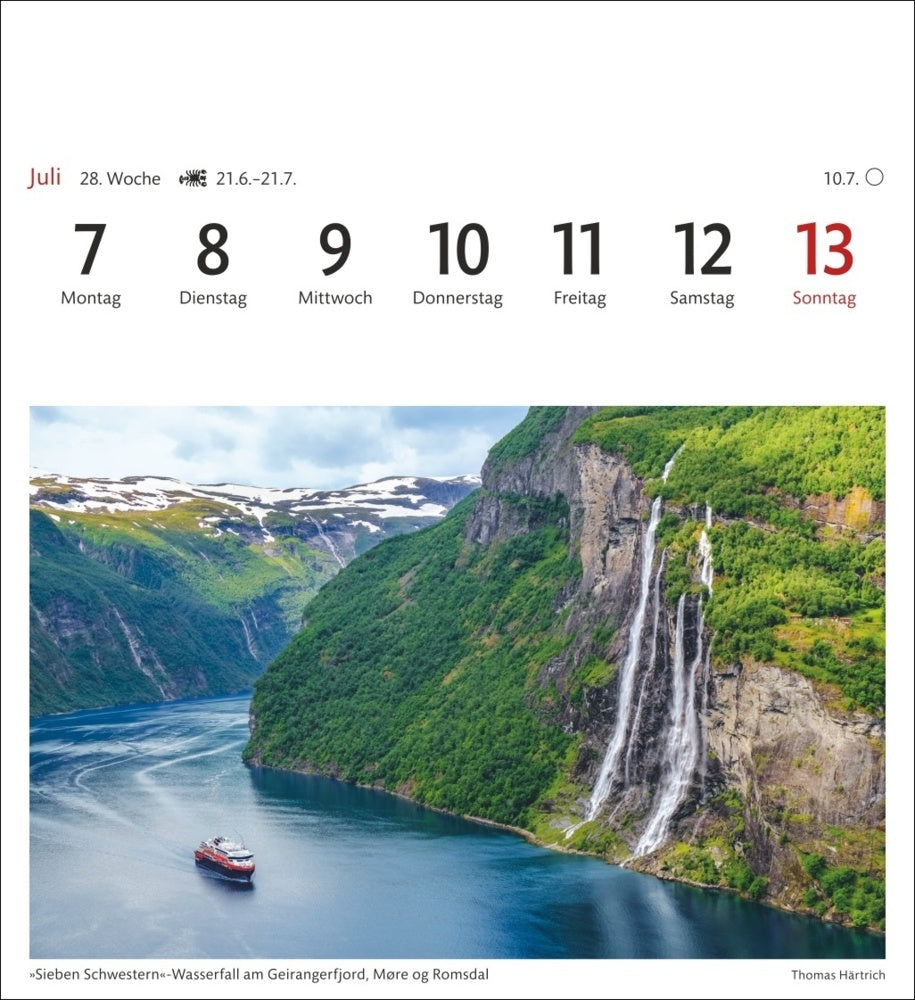 Norwegen - Sehnsuchts-Kalender 2025 - Harenberg