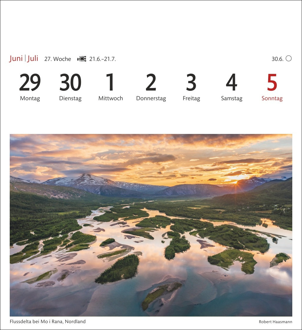 Norwegen - Sehnsuchts-Kalender 2026 - Harenberg