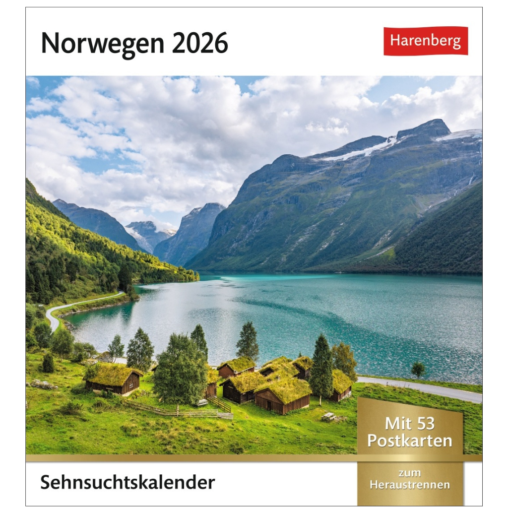 Norwegen - Sehnsuchts-Kalender 2026 - Harenberg