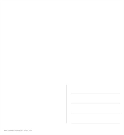 Island - Sehnsuchts-Kalender 2027 - Harenberg