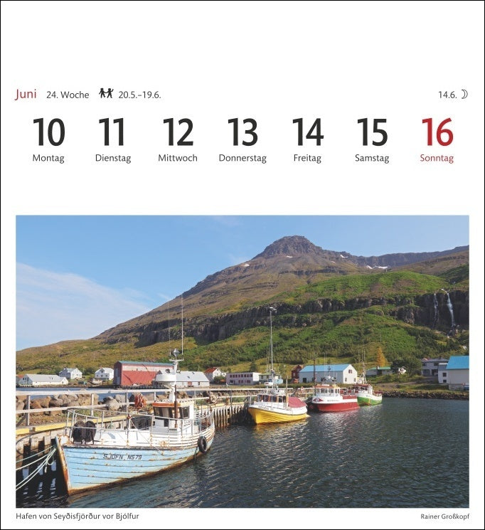 Island - Sehnsuchts-Kalender 2024 - Harenberg