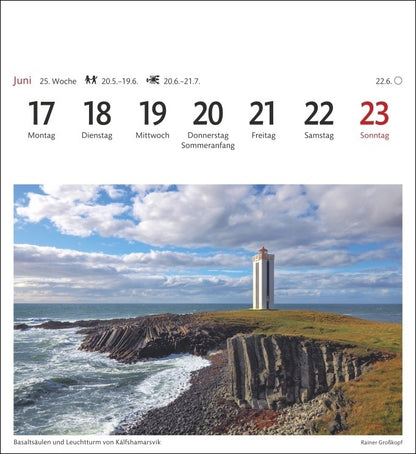 Island - Sehnsuchts-Kalender 2024 - Harenberg