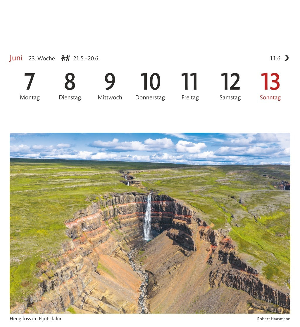 Island - Sehnsuchts-Kalender 2027 - Harenberg